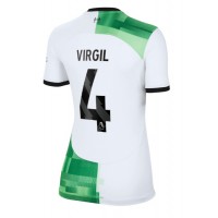 Liverpool Virgil van Dijk #4 Udebanetrøje Dame 2023-24 Kortærmet